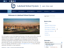 Tablet Screenshot of lakelandk12.org